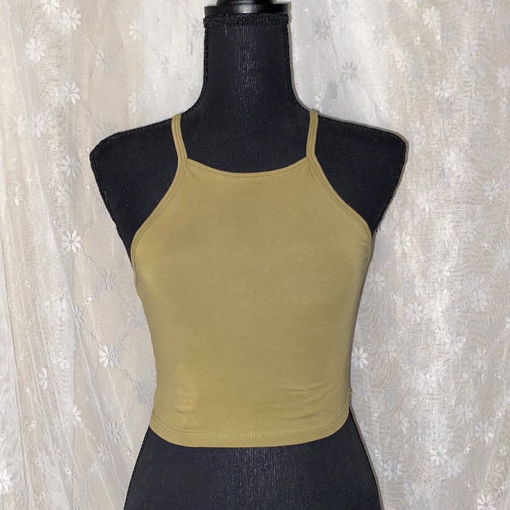 Olive Green Racerback Top.